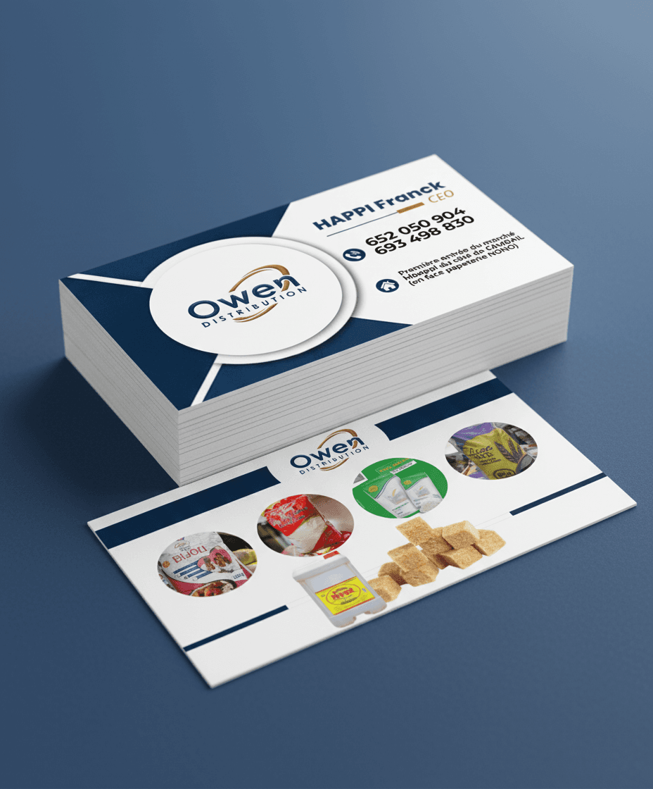 Conception et impression des cartes de visite